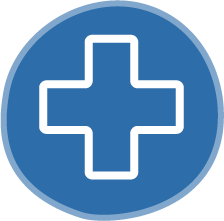 blue health icon